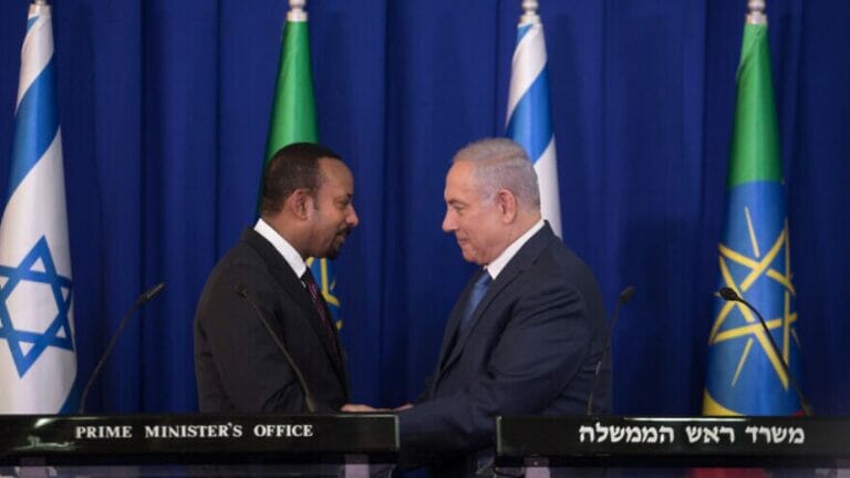 Der äthiopische Premierminister Abiy Ahmed und israelischer Amtskollege Netanjahu