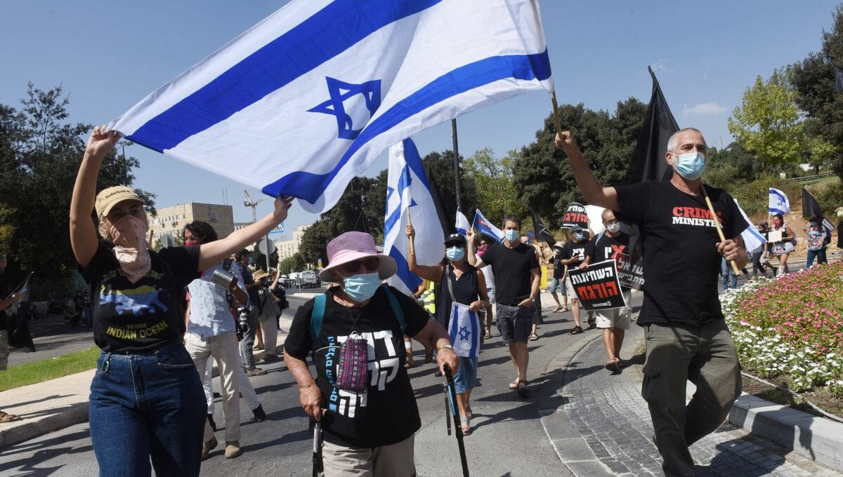 In Israel gehen die Proteste gegen Netanjahu trotz Corona-Lockdown weiter