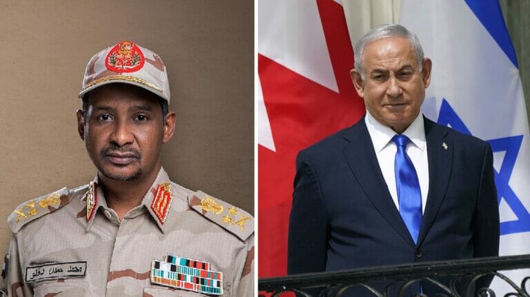 Sudans stv. Staatschef Daglo und Israels Premier Netanjahu