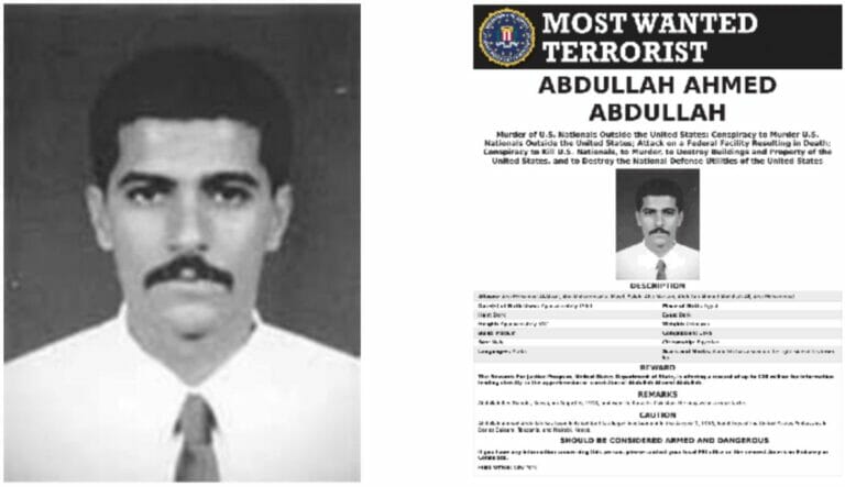 FBI-Fahndungsplakt für den als Abu Muhammad al-Masri bekannten Al-aida-Terroristen Abdullah Ahmed Abdullah