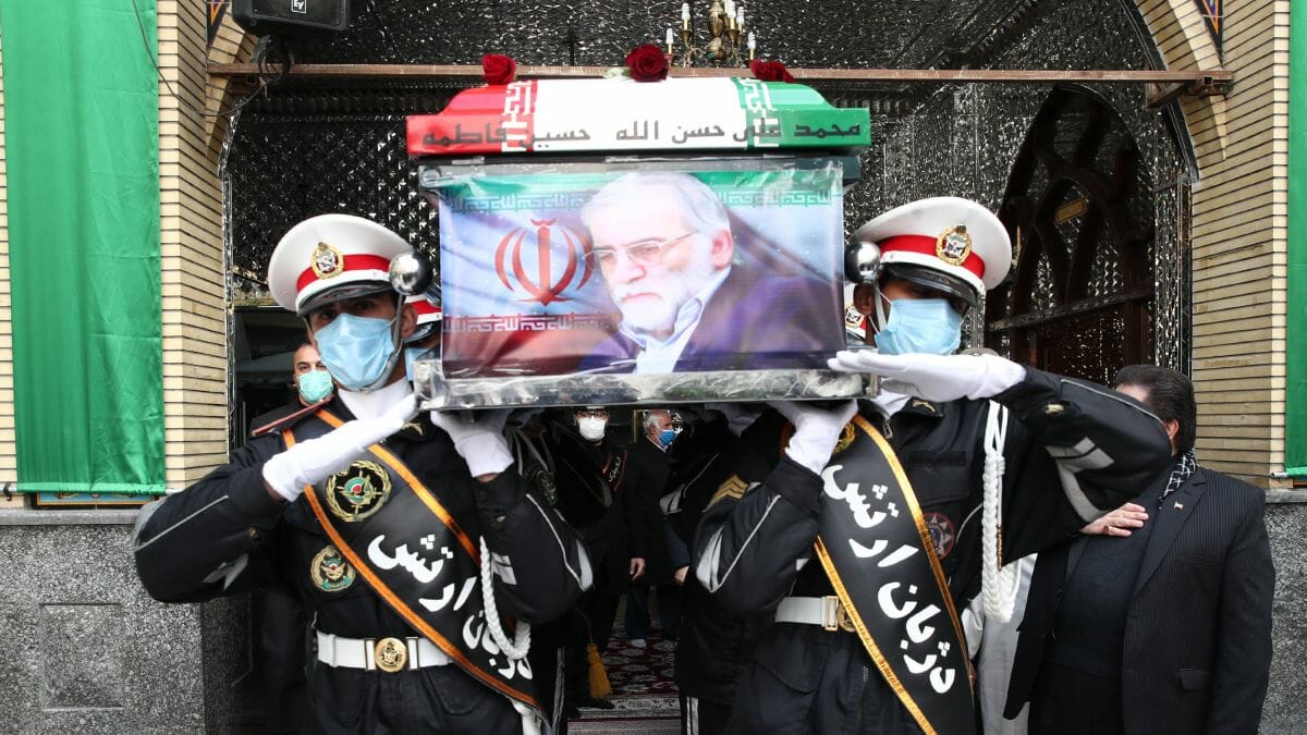 Begräbnis dess Leiters des iranischen Nuklearwaffenprogramms Mohsen Fakhrizadeh in Teheran