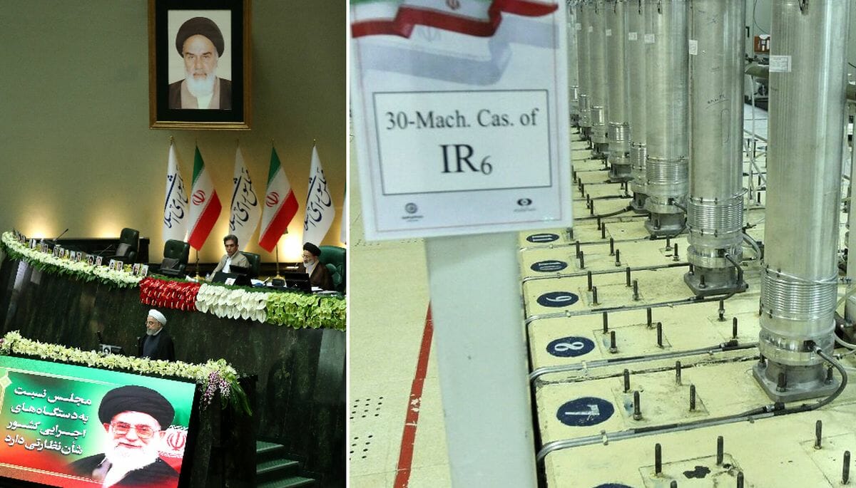 Parlamentssitzung im Iran, Zentrifugen zur Urananreicherung