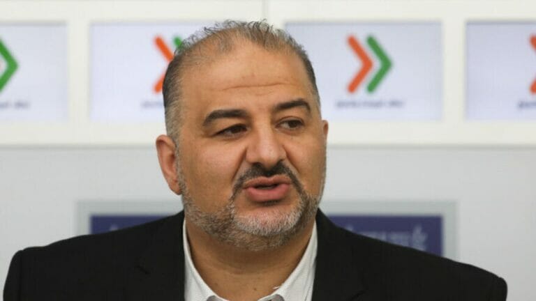 Der Vorsitzende des Hohe Arabische Beobachtungskomitees in Israel Mansour Abbas.