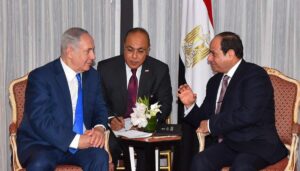 Premier Netanjahu und Präsident al-Sisi bei einem Treffen anlässlich der UNO-Generalversammlung