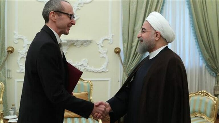 Österreichischer Botschafter Stefan Scholz trifft Irans Präsident Hassan Rohani