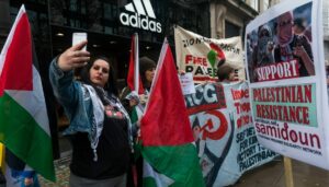 Demonstration der antisemitischen BDS-Bewegung
