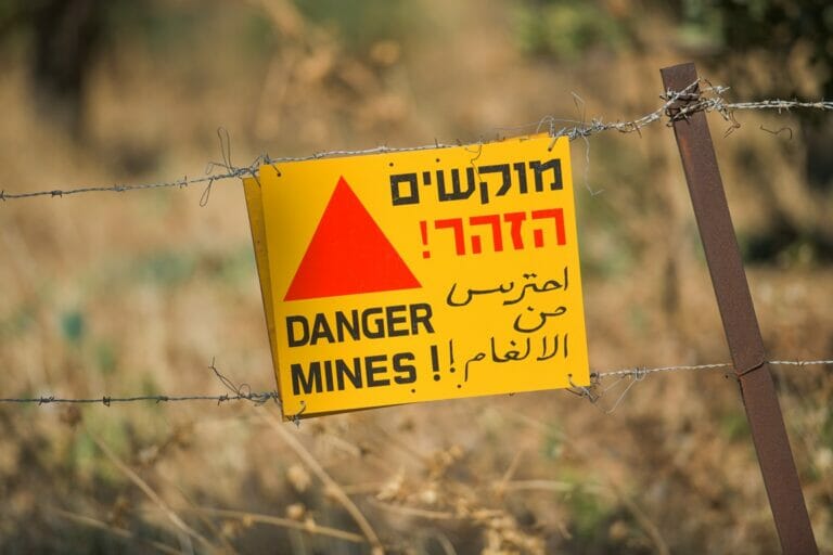 An der israelischen Grenze auf den Golanhöhen. (© imago images/Schöning)