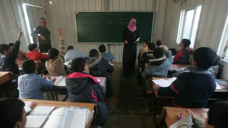 Vom Palästinenserhilfswerk UNRWA betriebene Schule im Gazastreifen