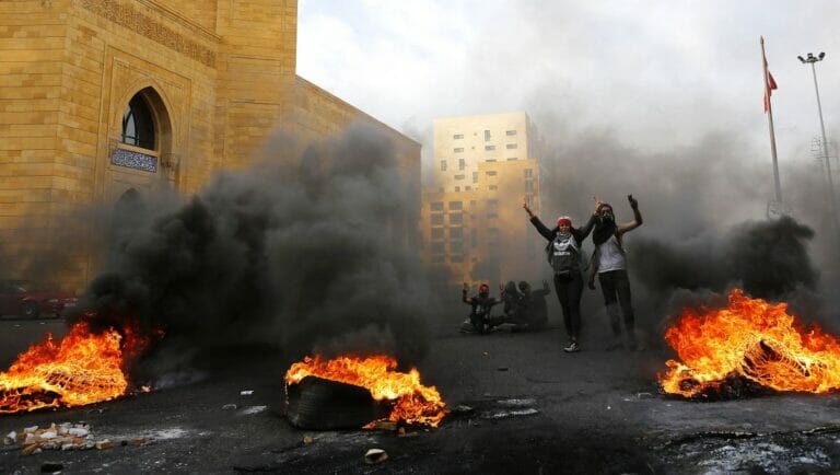 Im Libanon sind die Proteste wiederaufgeflammt