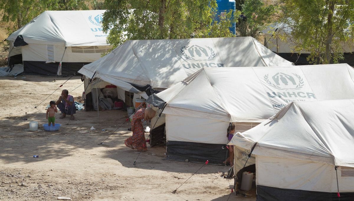 Flüchtlingslager in der Provinz Garmiyan in Irakisch-Kurdistan