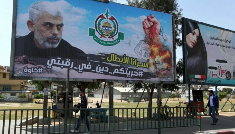 Palkat des Hamas-Führers im Gaza-Streifen Yahya Sinwar