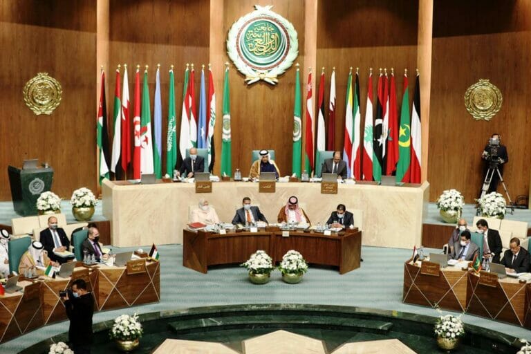 Treffen der Arabischen Liga in Kairo am 3. März 2021. (© imago images/Xinhua)