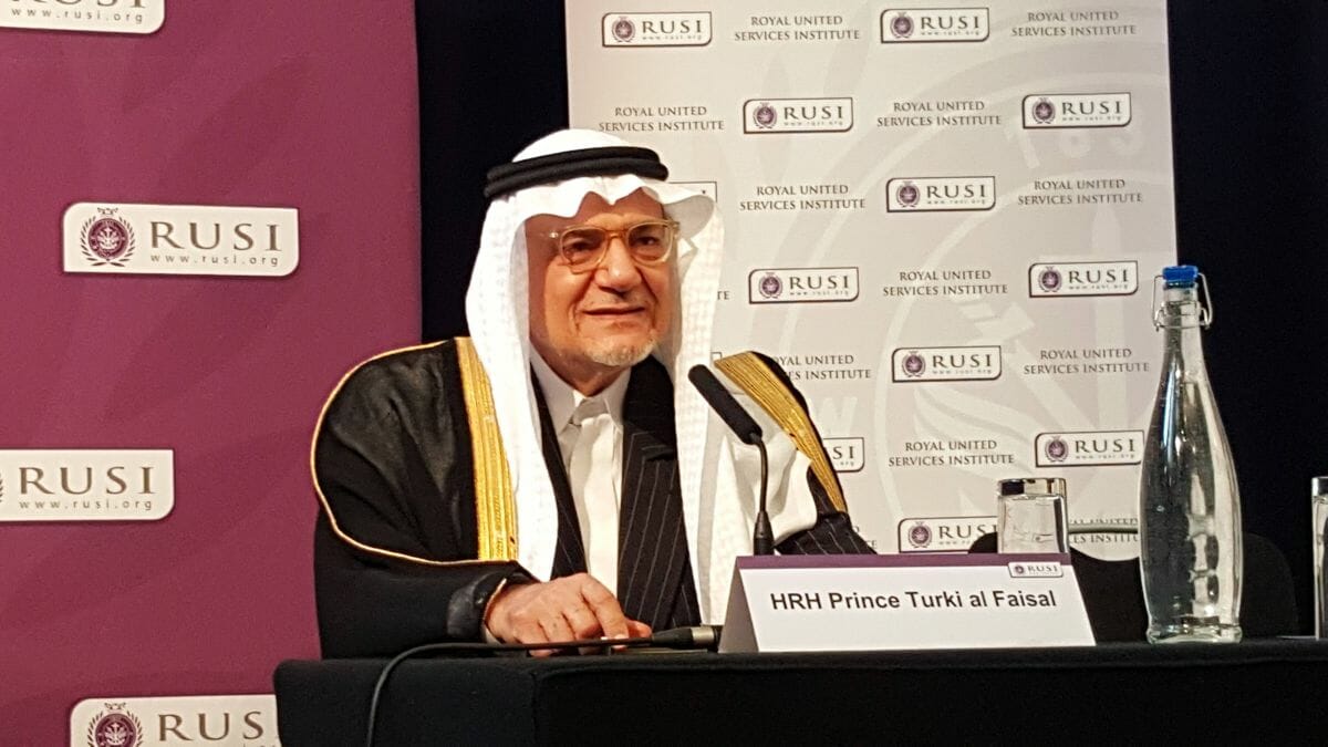 Der ehemalige saudische Geheimdienstchef und Botschafter in den USA, Prinz Turki Al-Faisal