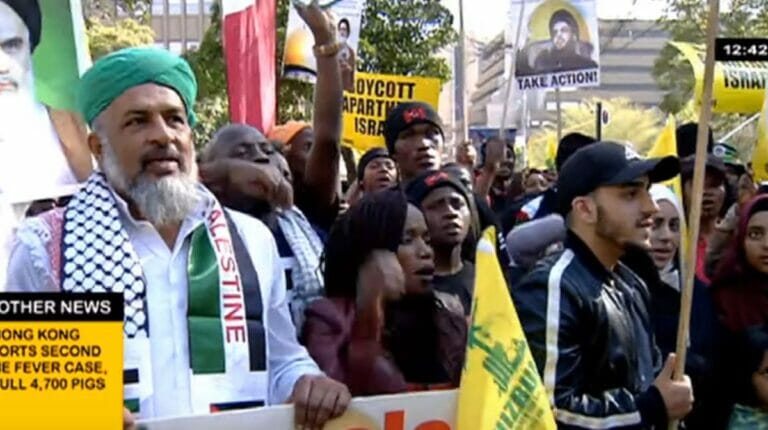 Demonstration der antisemtischen BDS-Bewegung in Südafrika