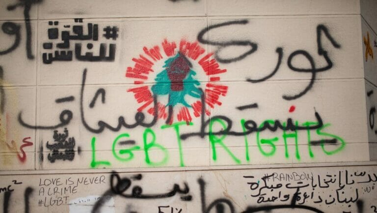 Grafitto für LGBT-Rechte in Beirut
