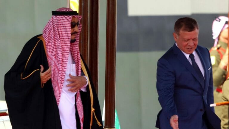 Saudi-Arabiens König Salman und Jordaniens Abdullah II.