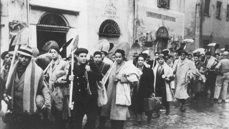 Zur Zwangsarbeit verpflichtete Juden in Tunesien
