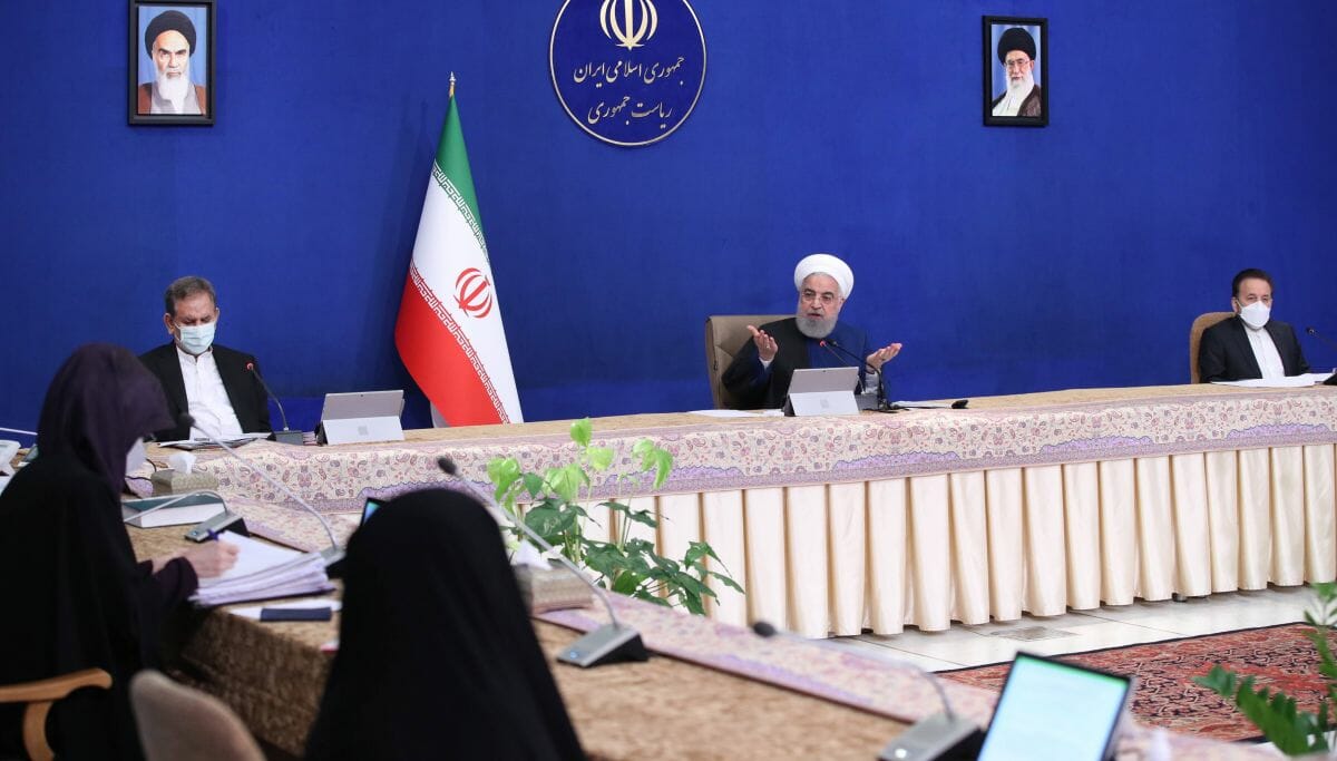 Irans Präsident Rohani bei einer Kabinettssitzung