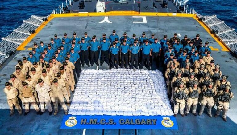 Die "HMS Calgary" beschlagnahmte 1,3 Tonnen Heroin vor dem Oman