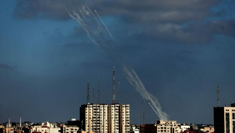 Raketensalve aus Gaza auf Israel