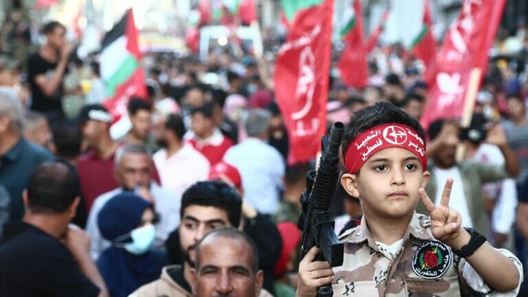 Demonstration der PFLP gegen Israel