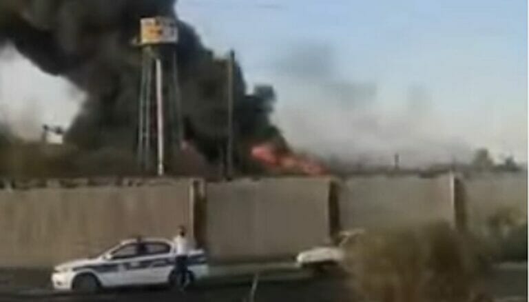 Auf sozialen Medien tauchten Videos von dem Brand auf