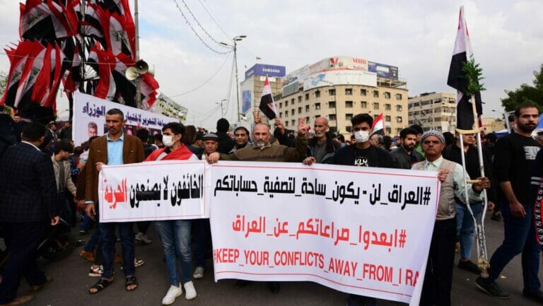 Bagdad: Demonstration gegen den iransichen Einfluss auf den Irak