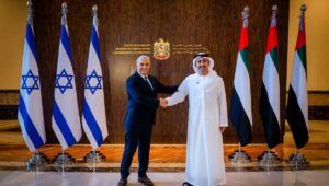 Israels Außenminister in den vereinigten Arabischen Emiraten