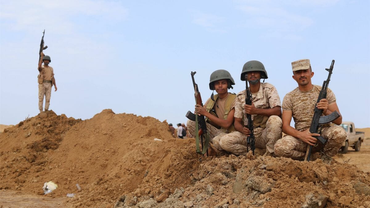 Jemenitische Regierungssoldaten in Marib