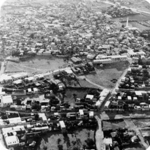 Luftaufnahme von Lydda aus dem Jahr 1948. (© imago images/United Archives International)