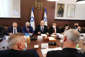 Regierungssitzung unter Israels neuem Premier, Naftali Bennett. (© imago images/UPI Photo)