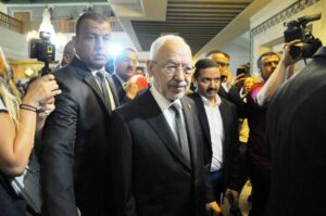 Tunesiens Islamistenführer Rached al-Ghannouchi ist in seiner Ennahda-Partei nicht mehr unumstritten. (© imago images/ZUMA Wire)