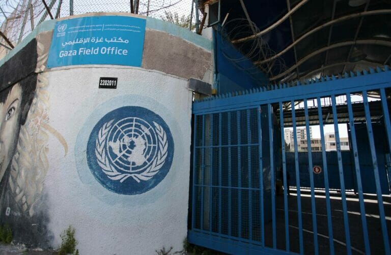 Die UNRWA-Zentrale im Gazastreifen. (© imago images/ZUMA Wire)