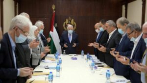 Hamas kritisiert PA_Präsident abbas für dessen Treffen mit ISraels Verteidigungsminister Gantz