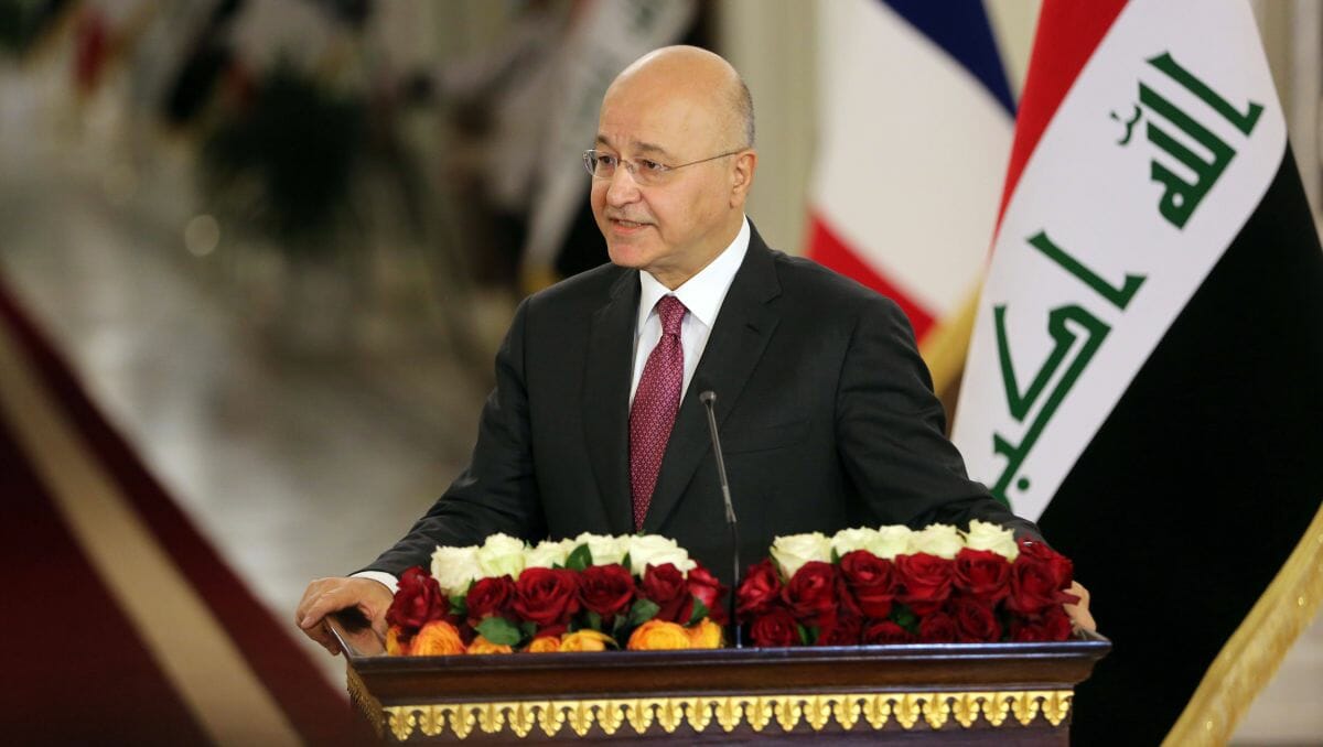 Auch der iraksiche Präsident Salih lehnte die Froderung nach Normalisierung mit Israel ab