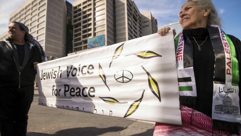 Demonstration der "Jewish Voice for Peace" in Atlanta/USA