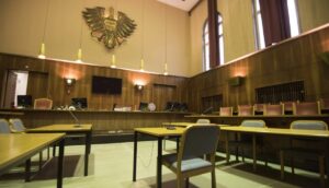 Gerichtssaal im Straflandesgericht Graz