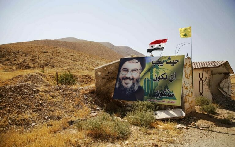 Stellung der Hisbollah in Syrien. (© imago images/Xinhua)