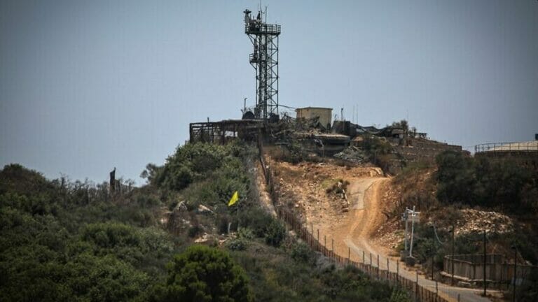 Ein militärischer Vorposten der Israel Defense Forces an der Grenze zum Libanon