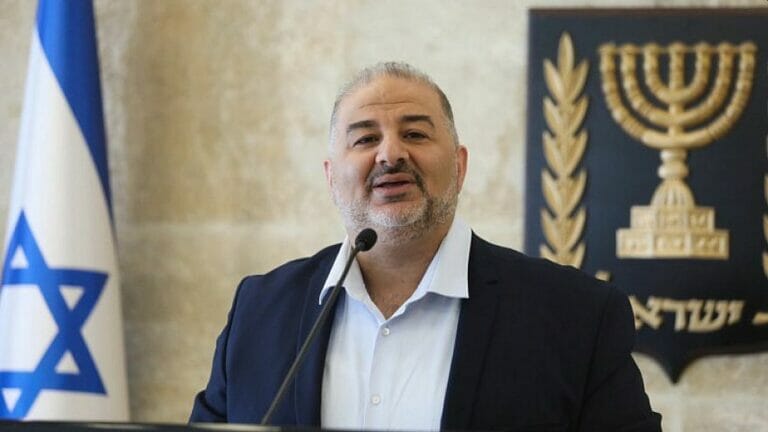 Der Vorsitzende der arabischen Partei Raʹam, Mansour Abbas