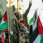Aufmarsch der Terrororganisation PFLP im Gazastreifen
