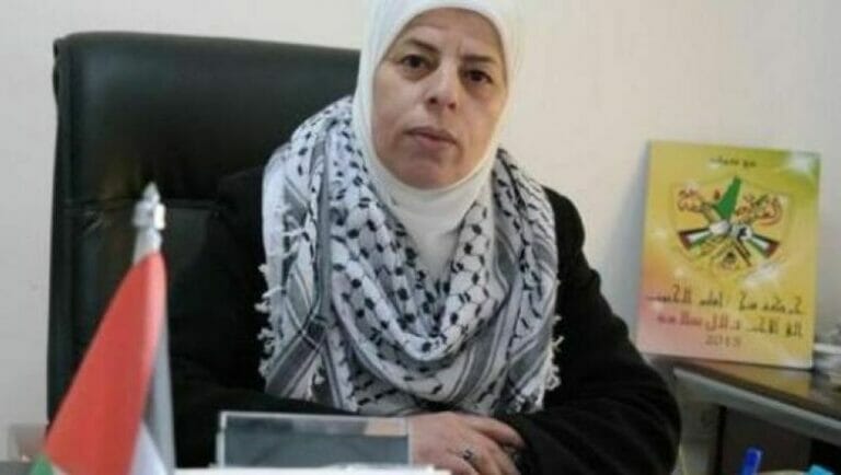 Das Mitglied des Fatah-Zentralkomitees, Dalal Salameh