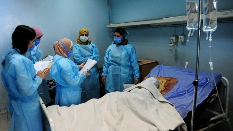 Der starke Anstieg bei den Corona-Fällen belastet den Gesundheitssektor in Syrien
