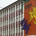 Streetart am Kulturhaus RuRuHaus als Werbung zur Documenta fifteen 2022