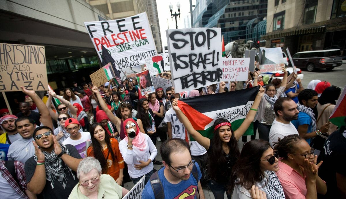 Antiisraelische Demonstration in Chicago