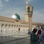 Die "Grüne Kuppel" in Medina, in der sich der Überlieferung zufolge Mohammeds Grab befinden soll