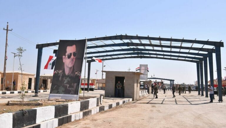 Der Grenzübergang Bukamal-Qaim zwischen Syren und dem Irak