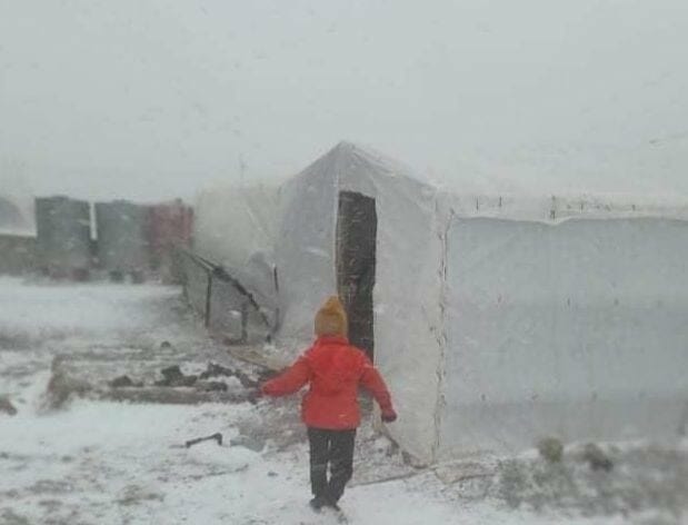 Syrien und Nordirak versinken im Schnee