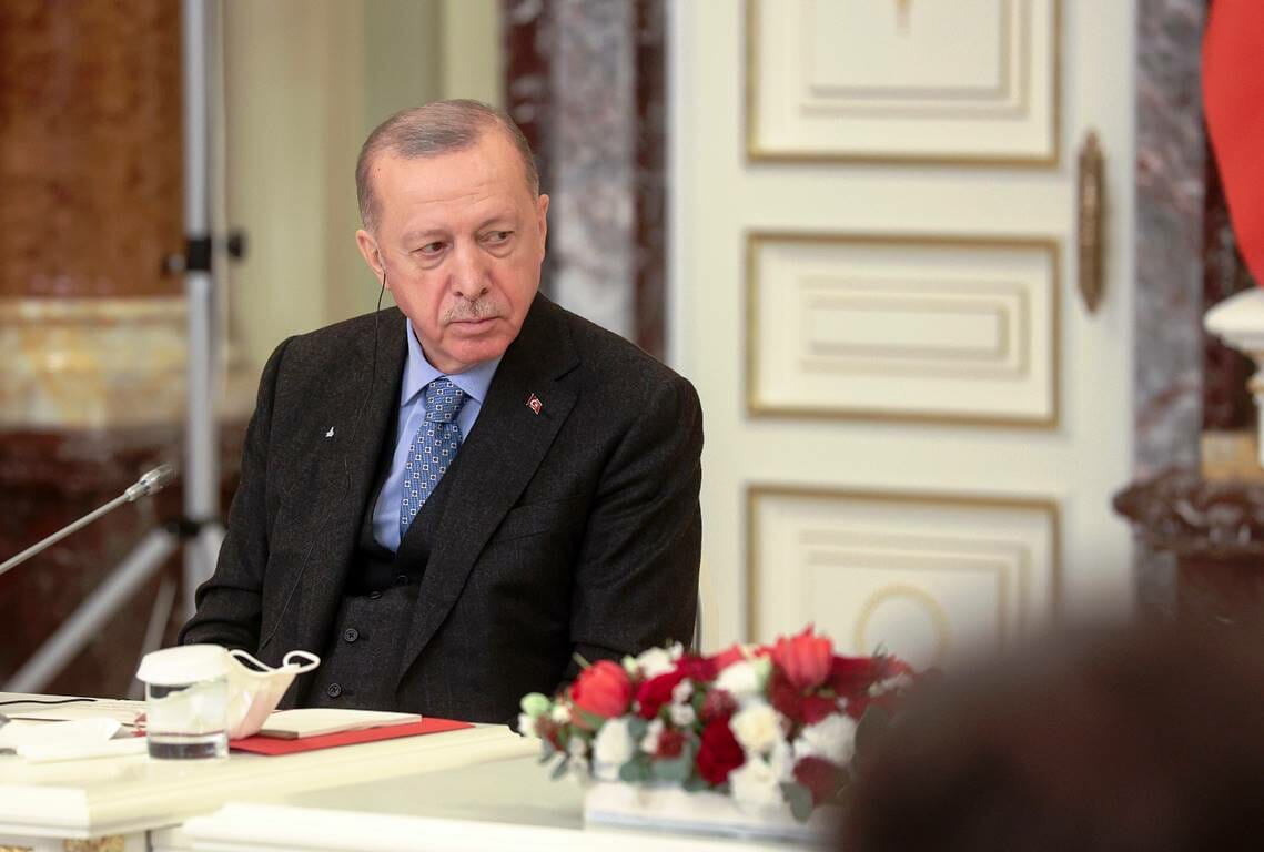 Hat schon bessere Zeiten gesehen: der türkische Präsident Erdoğan. (© imago images/NurPhoto)