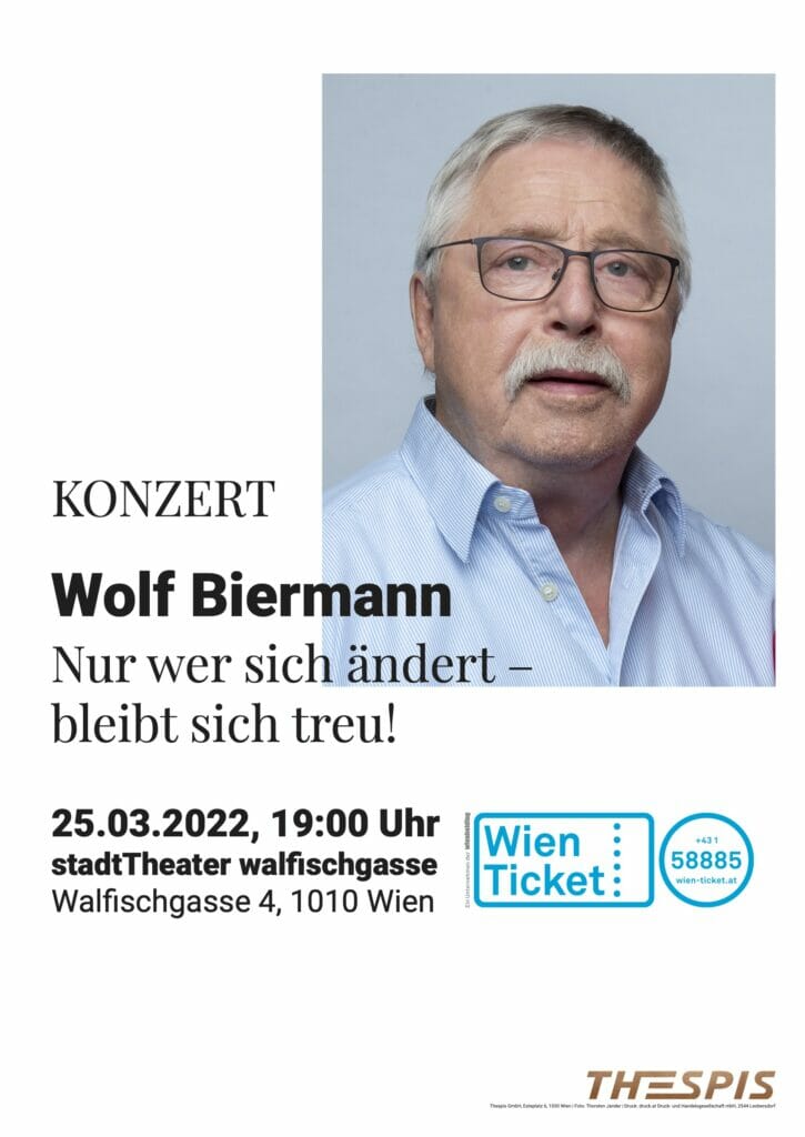 Wolf Biermann: Konzert in Wien